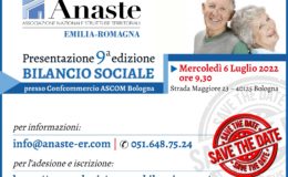 9° Bilancio Sociale Anaste ER: la presentazione il 6 luglio a Bologna